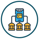 multiple banks icon u