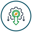 Administrative cost icon u