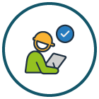 asset inspection icon u