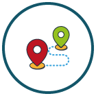 map navigation icon u