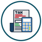 tax calculator icon u